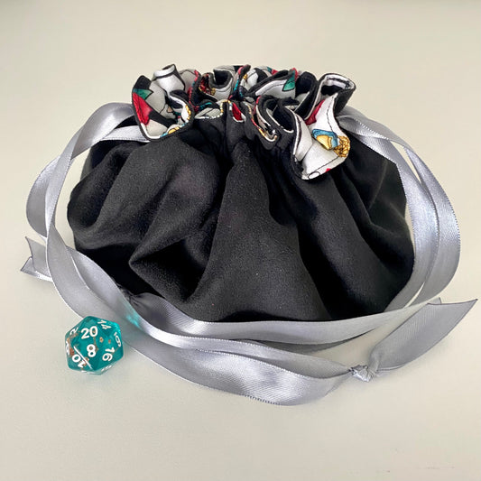 Pirate Card Deck Large Sectioned Dice Bag