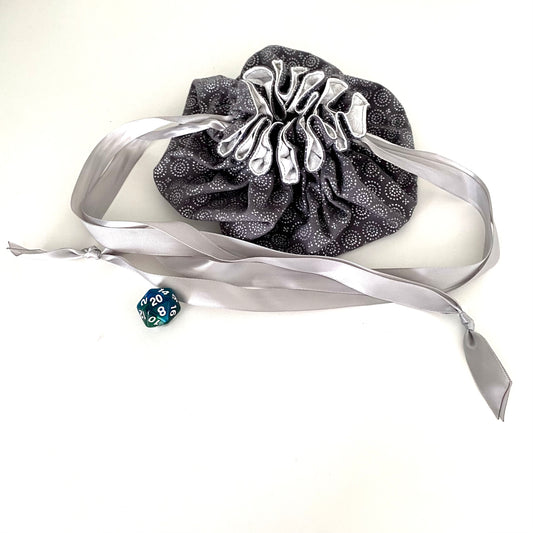 Silver Medallions Large Dice Bag