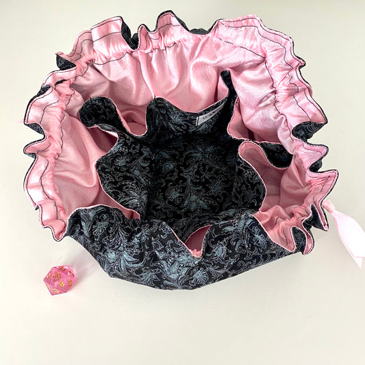 Midnight Flowers Large Sectioned Dice Bag