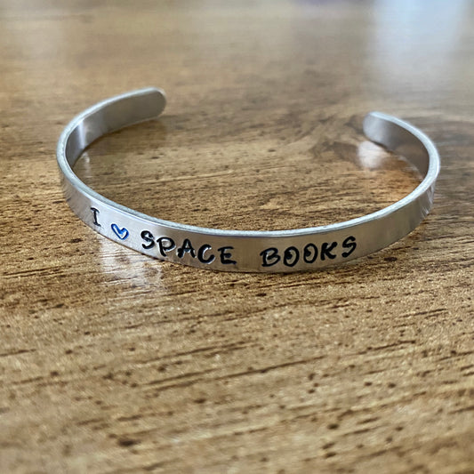 I <3 Space Books Bracelet
