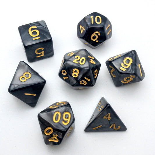 Charcoal Gray Pearl Dice