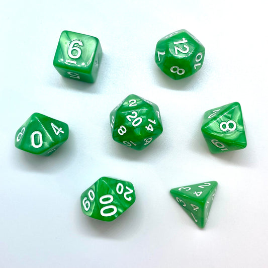 Lime Green Pearl Dice